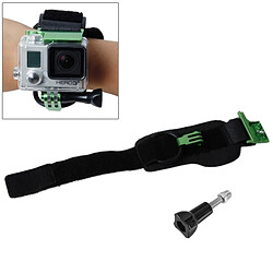 Wewoo Fixation poignet GoPro vert pour Hero 4 / 3+, longueur de ceinture: 31cm, HR177 Ceinture de clips de montage de de