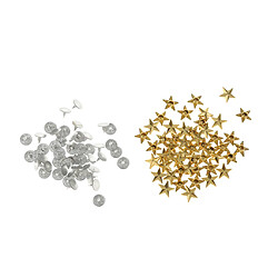 50 set diy star rivet boutons-pression alliage boutons décoratifs vêtement or boutons décoratifs