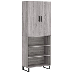 Maison Chic Buffet,Meuble de Rangement,commode pour salon,Cuisine Sonoma gris 69,5x34x180 cm Bois d'ingénierie -MN12853