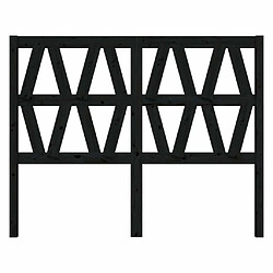 Avis Maison Chic Tête de lit scandinave pour lit adulte,Meuble de chambre Noir 166x4x100 cm Bois massif de pin -MN56905