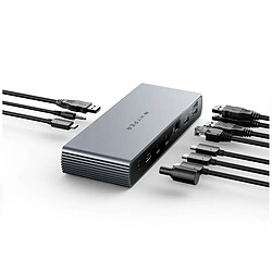 Dock Station HyperDrive Thunderbolt 4 PD 96W Gris espacial