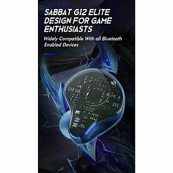 Sabbat G12Elite Casque Sans Fil Bluetooth 5.2 Stéréo Réduction Du Bruit Sport Écouteur Faible Latence Jeu Écouteur Vert pas cher