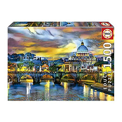 Educa Borras BASILIQUE SAINT-PIERRE ET PONT SAINT-ANGE - Puzzle de 1500 pieces 