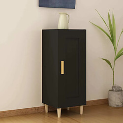 Maison Chic Buffet,Meuble de Rangement,commode pour salon,Cuisine Noir 34,5x34x90 cm Bois d'ingénierie -MN79532