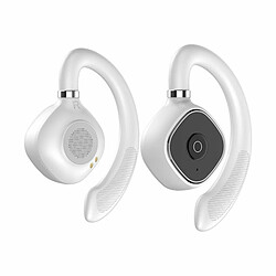 Écouteurs Sans Fil Bluetooth 5.3 Hi-Fi Stéréo Basse Oreille Ouverte Tws Écouteurs Casque De Jeu Antibruit Blanc 