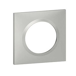 plaque legrand dooxie - 1 poste - aluminium - legrand 600851