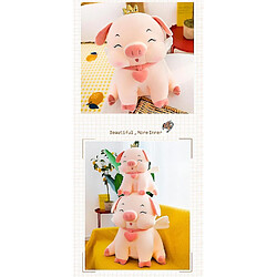 Acheter Universal Animaux en peluche 35 cm mignon poupée cochon oreiller doux cadeau de Noël | oreiller en peluche rose(Rose)