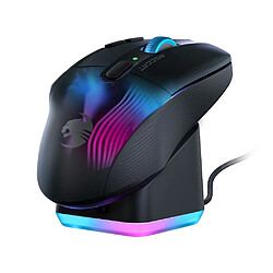 Souris sans fil avec station de charge - Stellar Wireless + Bluetooth/USB-A - ROCCAT - Kone XP Air - Noir