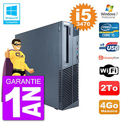 PC Lenovo ThinkCentre M82 SFF i5-3470 RAM 4Go Disque Dur 2To Graveur DVD Wifi W7 · Occasion 