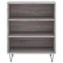 Avis vidaXL Buffet sonoma gris 57x35x70 cm bois d'ingénierie