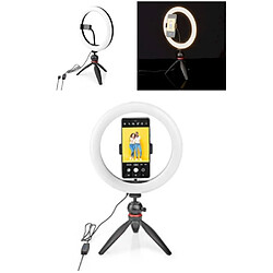 Acheter NEDIS Kit vidéo Vlogging Photo Selfie RING Kit Lumineux sur pieds + MICRO Lampe 120 LED - 10 Modes d'éclairage tél Bluetooth STUDIO PHOTO