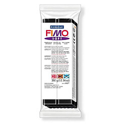 Pâte Fimo 350 g Soft Noir 8022.9 - Fimo