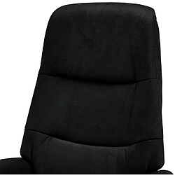 FURNHOUSE Fauteuil relax pivotant en tissu noir pas cher