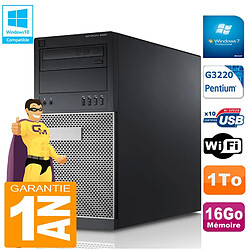 PC Tour DELL 9020 Intel G3220 Ram 16Go Disque 1 To Graveur DVD Wifi W7 · Occasion 