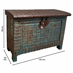 Acheter Coffre Alexandra House Living Bleu Bois de manguier 44 x 90 x 132 cm