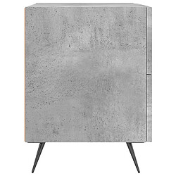 Acheter vidaXL Table de chevet gris béton 40x35x47,5 cm bois d’ingénierie