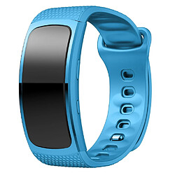 Wewoo Bracelet pour montre connectée en silicone Samsung Gear Fit2 SM-R360taille de la dragonne 126-175mm bleu clair