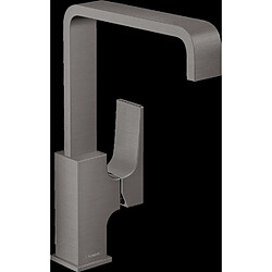 Mitigeur de lavabo HANSGROHE Metropol poignée manette, bonde Push-Open noir chromé brossé - 32511340