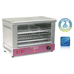 Toaster Professionnel - 505 x 250 x 80 mm - 2 étages - Large - Sofraca