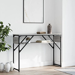 Maison Chic Table console | Meuble d'entrée | Table d'appoint avec étagère sonoma gris 105x30x75 cm -GKD12271