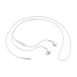 Ecouteurs Samsung stéréo Blanc Samsung Galaxy S5 4G+ EO EG920BW cable plat