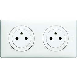 Legrand Solution 2 Prises Blanc