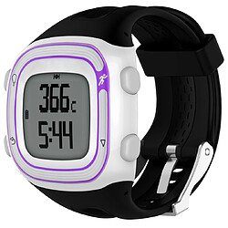 Wewoo Bracelet pour montre connectée Dragonne Sport en silicone Garmin Forerunner 10/15 Noir 