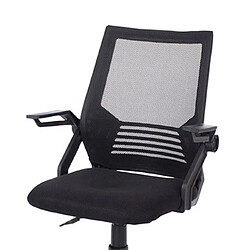 Mes Chaise de bureau 57x61x94/105 cm en tissu noir