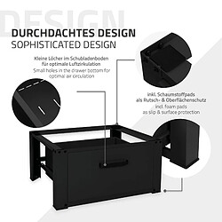 Acheter ML-Design Socle pour Machine à Laver avec Tiroir Coulissant, Acier, Noir, 63x54 cm, jusqu'à 150 kg, Support Base de Lave-Linge, Sous-armoire, Plateforme Haut 31,5 cm, Tiroir Amovible pour Rangement