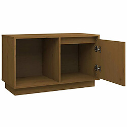 Acheter Maison Chic Meuble TV scandinave - Banc TV pour salon Marron miel 74x35x44 cm Bois de pin massif -MN16465