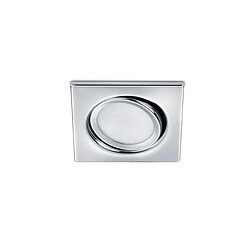 Lumière Downlight Encastrable Carré Moderne Chrome 3000K