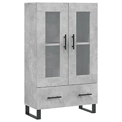 Maison Chic Buffet,Meuble de Rangement,commode pour salon,Cuisine gris béton 69,5x31x115 cm bois d'ingénierie -MN97210