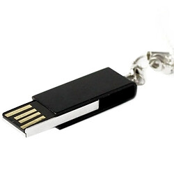 Avis Wewoo Clé USB noir Mini disque flash USB rotatif 4 Go,