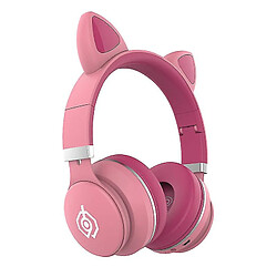 Universal Casque Bluetooth sans fil rose rose rose 