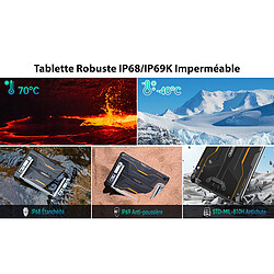 Avis RT6 OUKITEL 4G Robuste tablette PC - 10.1" ecran 8Go/256Go Tablettes Tactiles 20000mAh(33W charge rapide) - Noir