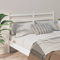 Avis Maison Chic Tête de lit scandinave pour lit adulte,Meuble de chambre Blanc 146x4x100 cm Bois massif de pin -MN42007