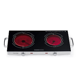 Réchaud vitroceramique 2 feux 2800w - kcppv2800 - KITCHEN CHEF