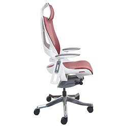 Acheter Mendler Chaise de bureau MERRYFAIR Wau 2, chaise de bureau chaise pivotante, rembourrage/filet, ergonomique ~ rouge