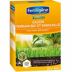 FERTILIGENE Gazon Terrain Sec Pour Moins D'Arrosages - 875 g