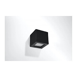 Luminaire Center Applique murale Leo Verre,céramique Noir 1 ampoule 14cm