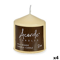 Acorde Bougie 8 cm Crème Cire (4 Unités)