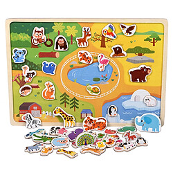 Universal Puzzle magnétique en bois Jeu de scène Enfants Bébés Éducation précoce Apprentissage Jouets Puzzles Puzzles pour enfants | 