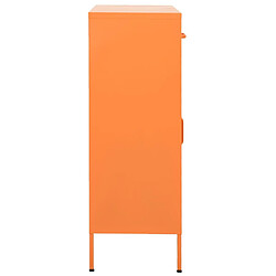 Avis vidaXL Armoire de rangement Orange 80x35x101,5 cm Acier