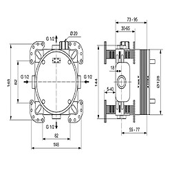 Avis Ideal Standard - Boîte à encastrer Easy Box 73 - 95 mm