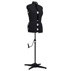 vidaXL Mannequin de robe ajustable pour femme Noir M Taille 40-46