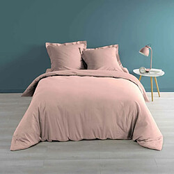 Paris Prix Housse de Couette Percaline 240x220cm Rose