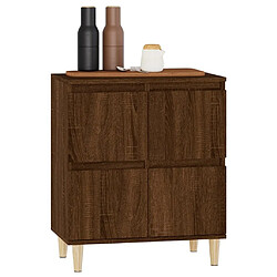 Acheter Maison Chic Buffet,Meuble de Rangement,commode pour salon,Cuisine Chêne marron 60x35x70 cm Bois d'ingénierie -MN70173