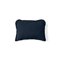 Lisa Design Albane - coussin - en velours côtelé - 38x52 cm Albane - coussin - en velours côtelé - 38x52 cm - Bleu Ardoise