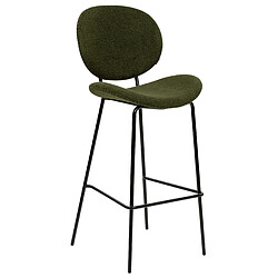 Acheter Beliani Tabouret de bar Set de 2 Bouclé Vert foncé LUANA