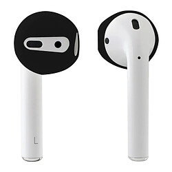 Avis Wewoo Anti poussière 2 PCS sans fil écouteurs en silicone oreillette Bluetooth oreillettes avec boîte de rangement pour Apple AirPods (Noir)